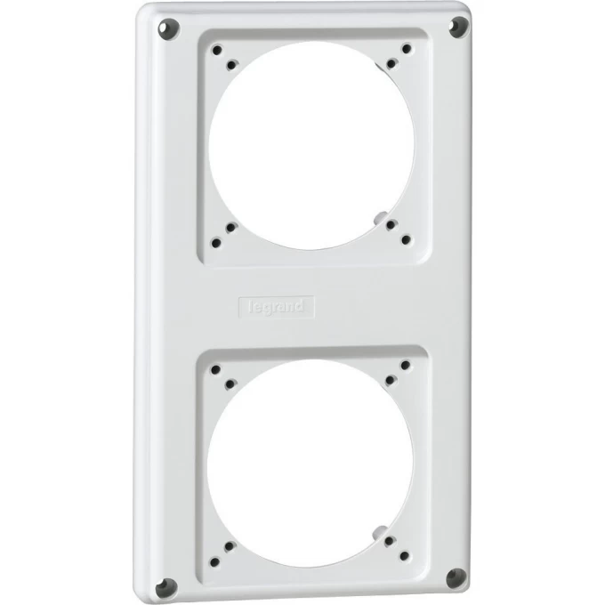 Лицевая панель LEGRAND P17 Tempra Pro 220x125 2 розетки 16 A белый 057713 Лицевая панель LEGRAND P17 Tempra Pro 220x125 2 розетки 16 A белый 057713