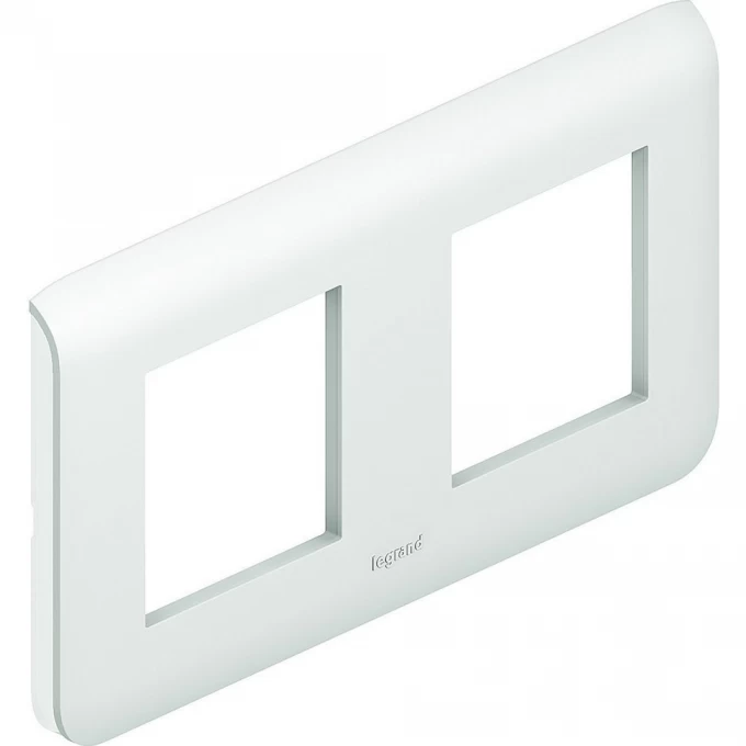 Рамка LEGRAND Mosaic 2x2 модуля горизонтальная белый 078804 Рамка LEGRAND Mosaic 2x2 модуля горизонтальная белый 078804