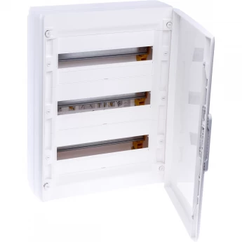 Распределительный щиток LEGRAND XL3 125 - с белой дверью - 3 ряда - 54 модуля - 600х450х128 мм, белый Распределительный щиток LEGRAND XL3 125 - с белой дверью - 3 ряда - 54 модуля - 600х450х128 мм, белый