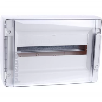 Распределительный щиток LEGRAND XL3 125 - с прозрачной дверью - 1 ряд - 18 модулей - 300х450х128 мм, белый Распределительный щиток LEGRAND XL3 125 - с прозрачной дверью - 1 ряд - 18 модулей - 300х450х128 мм, белый