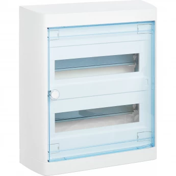 Накладной распределительный щит LEGRAND Nedbox с прозрачной дверью 2 рейки х 12 (+1) модулей Накладной распределительный щит LEGRAND Nedbox с прозрачной дверью 2 рейки х 12 (+1) модулей