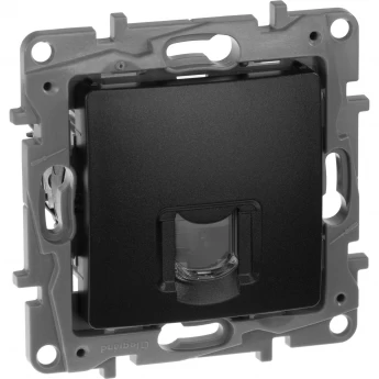 Розетка LEGRAND RJ45 категория 6 UTP Etika антрацит Розетка LEGRAND RJ45 категория 6 UTP Etika антрацит