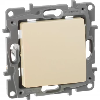 Выключатель LEGRAND Etika одноклавишный 10 A 250 В слоновая кость Выключатель LEGRAND Etika одноклавишный 10 A 250 В слоновая кость