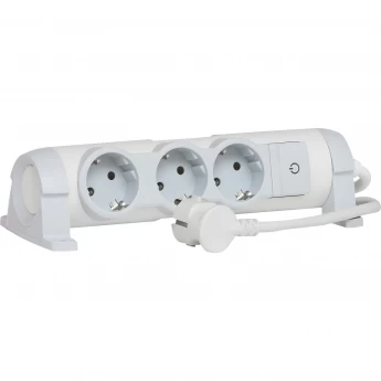 Многорозеточный блок LEGRAND 'Комфорт' 3 x 2К+З с кабелем длиной 1,5 м белый Многорозеточный блок LEGRAND 'Комфорт' 3 x 2К+З с кабелем длиной 1,5 м белый