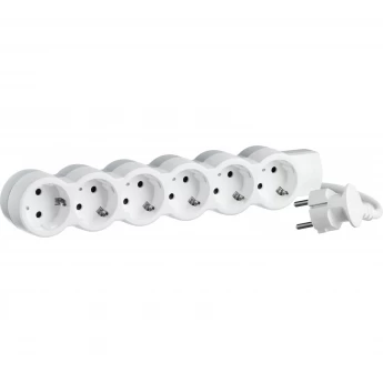 Многорозеточный блок LEGRAND 'Стандарт' 6 x 2К+З с кабелем длиной 1,5 м белый Многорозеточный блок LEGRAND 'Стандарт' 6 x 2К+З с кабелем длиной 1,5 м белый