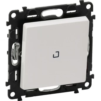 Переключатель LEGRAND Valena LIFE 10АХ 250В с подсветкой с лицевой панелью безвинтовые зажимы белый