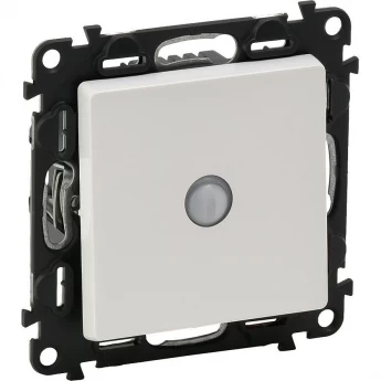 Переключатель LEGRAND Valena LIFE со встроенным датчиком движения 160° с лицевой панелью безвинтовые зажимы белый