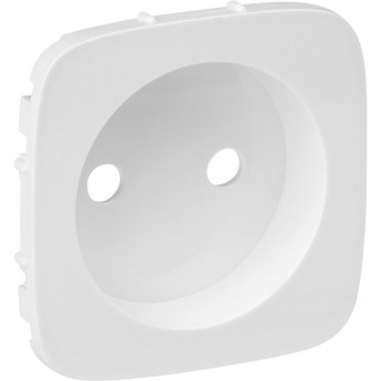 Лицевая панель Valena ALLURE силовой розетки 2К белая Лицевая панель Valena ALLURE силовой розетки 2К белая