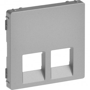 Лицевая панель LEGRAND Valena LIFE для двойных телефонных/информационных розеток алюминий Лицевая панель LEGRAND Valena LIFE для двойных телефонных/информационных розеток алюминий