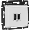 Зарядное устройство LEGRAND Valena с 2-мя коннекторами USB 1500 мА белый 770470