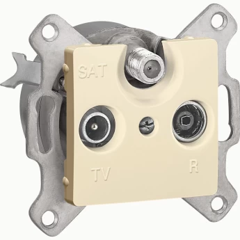 Розетка LEGRAND TV-FM-SAT Cariva оконечная 10/14 дБ 2150 МГц слоновая кость Розетка LEGRAND TV-FM-SAT Cariva оконечная 10/14 дБ 2150 МГц слоновая кость