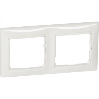 Рамка LEGRAND Valena 2 поста горизонтальный монтаж белый Рамка LEGRAND Valena 2 поста горизонтальный монтаж белый