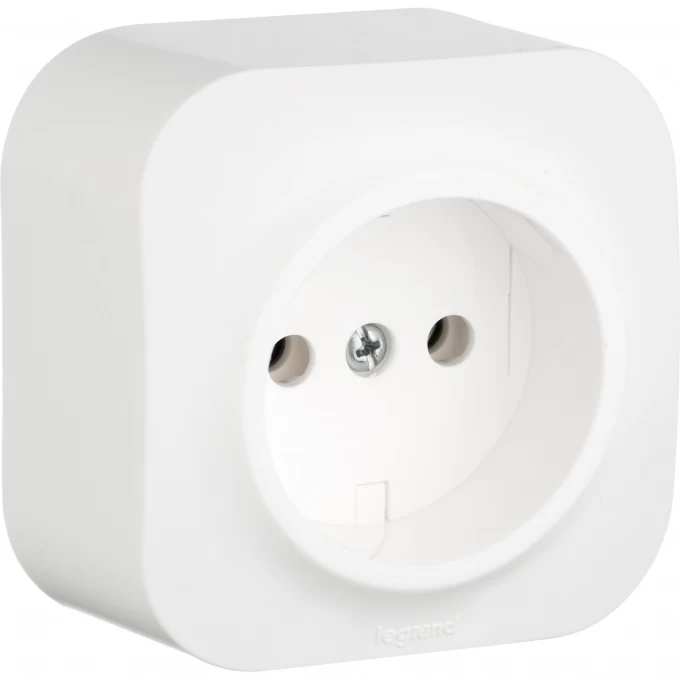 Розетка LEGRAND 2К без шторок 16 A 250 В Quteo IP 20 белый 782210 Розетка LEGRAND 2К без шторок 16 A 250 В Quteo IP 20 белый 782210
