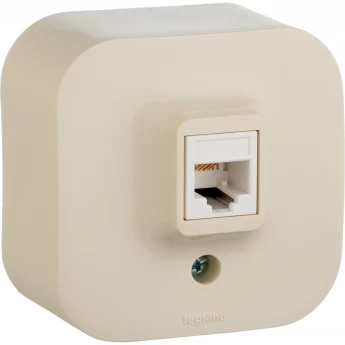 Розетка LEGRAND RJ11 одиночная слоновая кость Розетка LEGRAND RJ11 одиночная слоновая кость