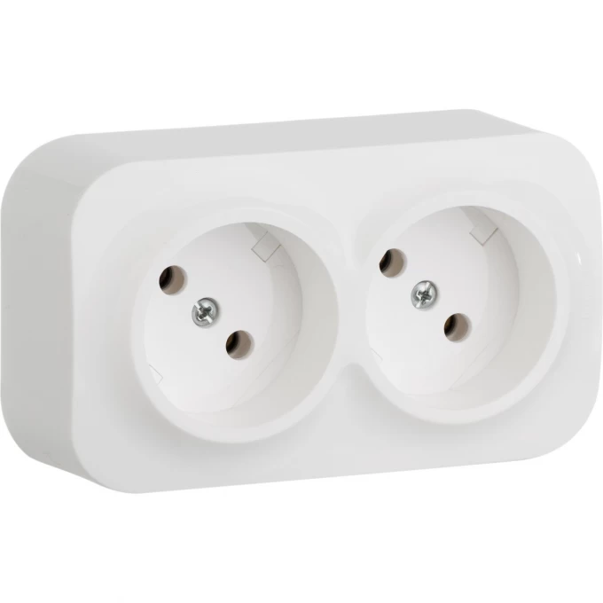 Розеточный блок LEGRAND 2 x 2К без шторок 16 A 250 В Quteo IP 20 белый 782212 Розеточный блок LEGRAND 2 x 2К без шторок 16 A 250 В Quteo IP 20 белый 782212