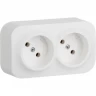 Розеточный блок LEGRAND 2 x 2К без шторок 16 A 250 В Quteo IP 20 белый 782212