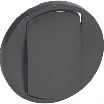 Лицевая панель LEGRAND Celiane для одноклавишных выключателей/переключателей и кнопок, графит Лицевая панель LEGRAND Celiane для одноклавишных выключателей/переключателей и кнопок, графит