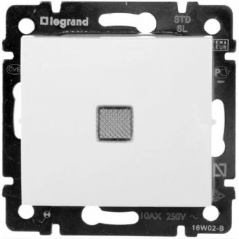 Переключатель LEGRAND Valena промежуточный с подсветкой 10 A 250 В белый