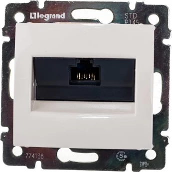 Розетка компьютерная LEGRAND Valena RJ45 UTP Кат.5e на винтах, слоновая кость