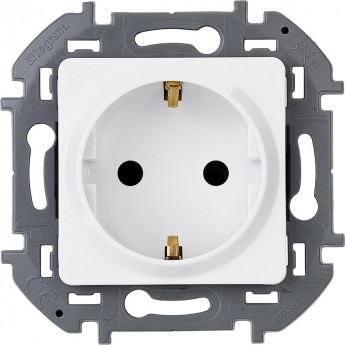 Розетка LEGRAND INSPIRIA 2К+З немецкий стандарт 16 А 250 В белый Розетка LEGRAND INSPIRIA 2К+З немецкий стандарт 16 А 250 В белый