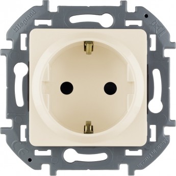 Розетка LEGRAND INSPIRIA 2К+З со шторками немецкий стандарт 16 А 250 В слоновая кость Розетка LEGRAND INSPIRIA 2К+З со шторками немецкий стандарт 16 А 250 В слоновая кость