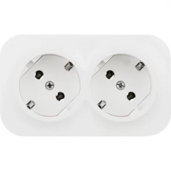 Розетка LEGRAND ОП Quteo 16А IP20 250В 2х2P+E белая