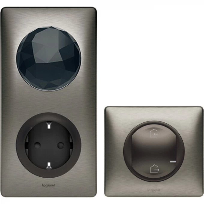 Стартовый пакет LEGRAND Celiane with NETATMO с головным выключателем, графит/вольфрам 64828