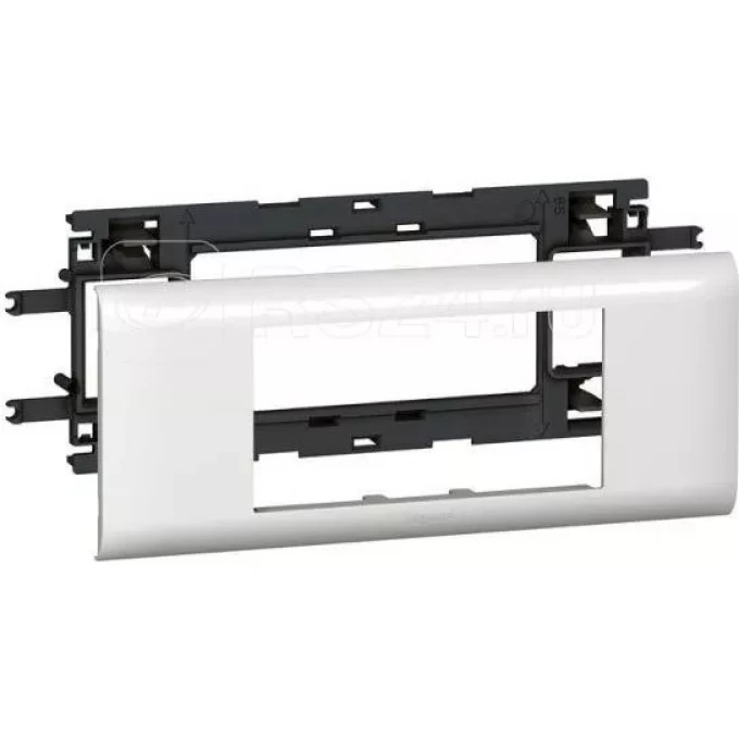 Суппорт LEGRAND Mosaic - 4 модуля - для кабель-каналов Metra 85х50, 100х50 и 130х50, белый 638003 Суппорт LEGRAND Mosaic - 4 модуля - для кабель-каналов Metra 85х50, 100х50 и 130х50, белый 638003